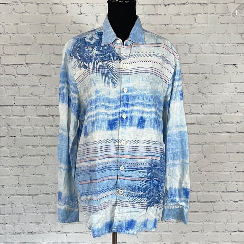 Tommy Bahama 'Relax' 100% Linen  Button-Up Shirt M NWOT Never worn